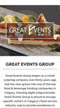 Mobile Screenshot of greateventsgroup.com