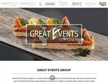 Tablet Screenshot of greateventsgroup.com